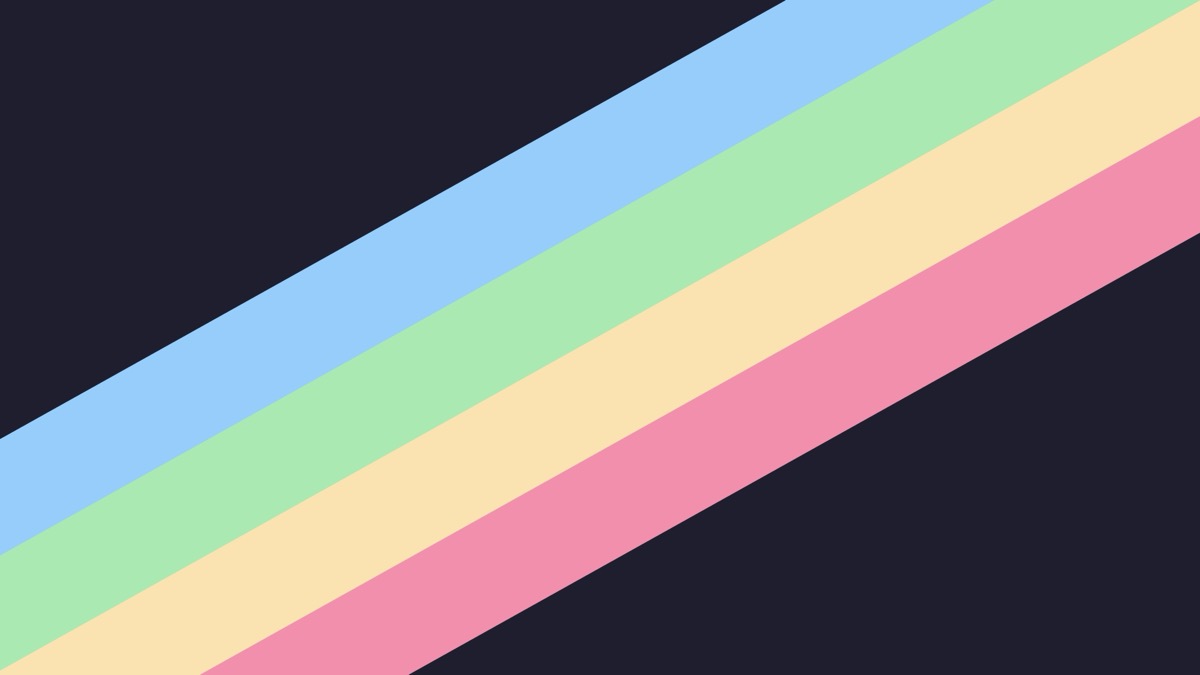 Minimalist Catppuccin Rainbow